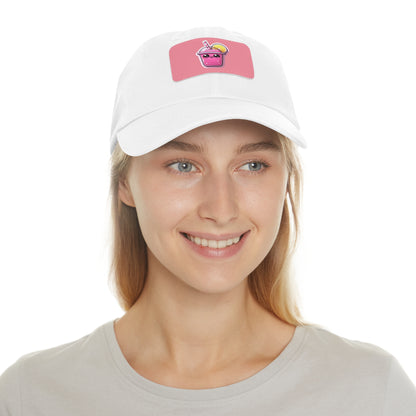 Pink Lemonade Hat with Leather Patch