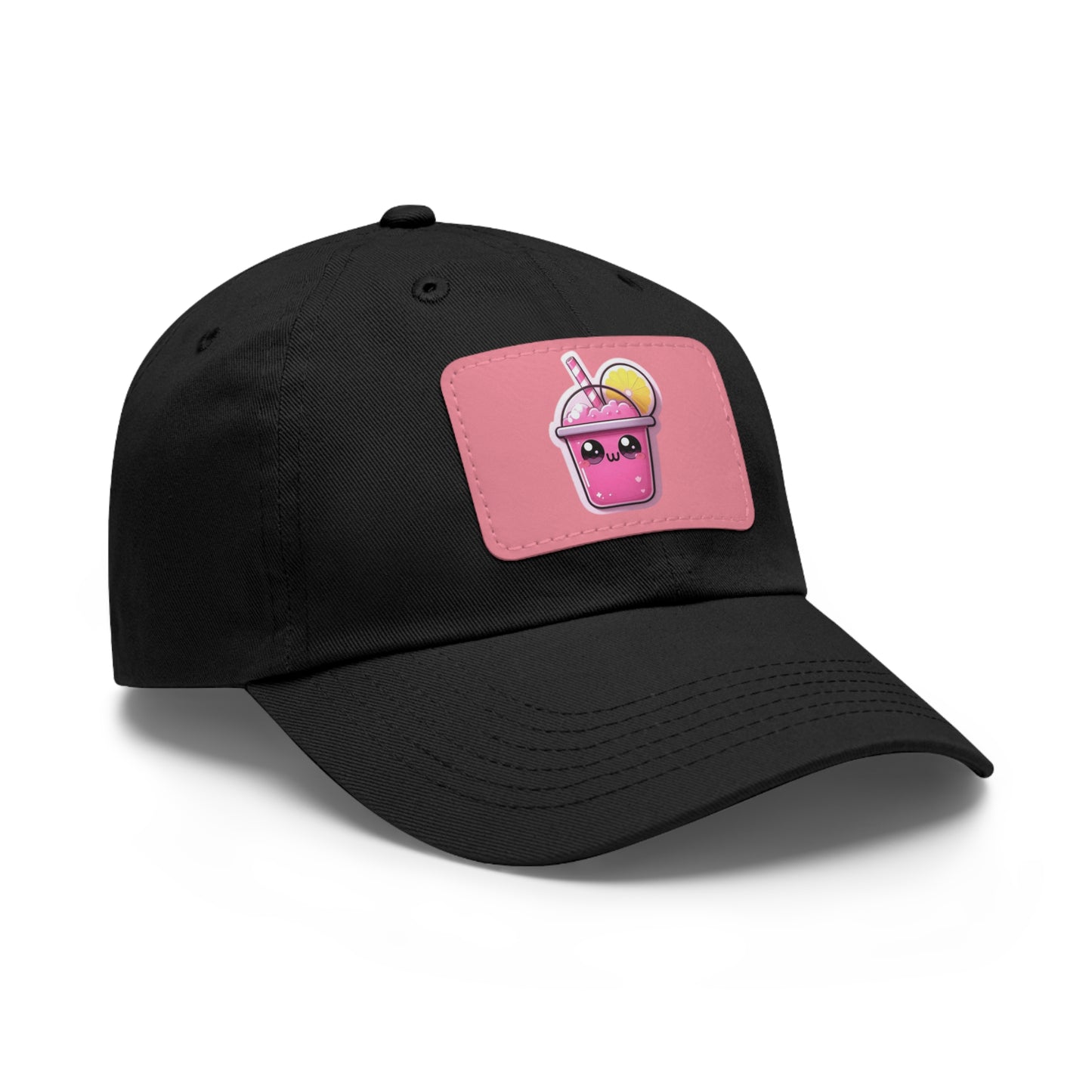 Pink Lemonade Hat with Leather Patch