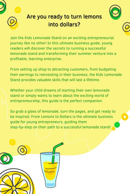 BOOK: From lemons to dollars: The Lemonade Stand Kids' Ultimate Business Guide